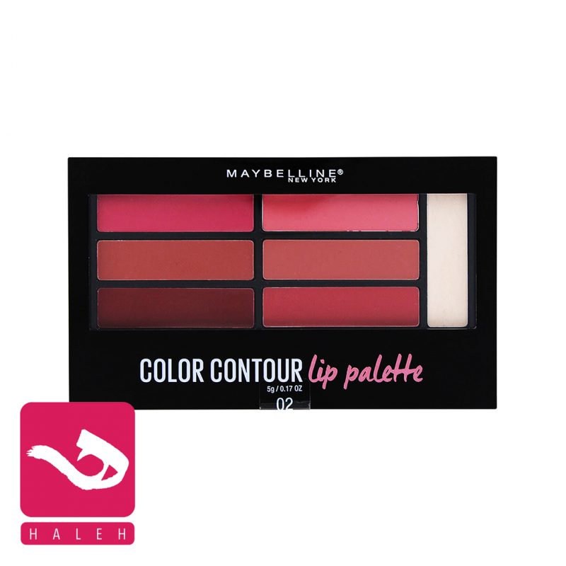 maybelline-color-contour-lip-palette-02-blushed-bombshell-پالت-رژ-لب-و-کانتور-میبلین