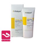 vitalayer-sunscreen-fluid-هاله-اسپارکل-ضد-آفتاب-بی-رنگ-ویتالیر-ویتامین-سی-