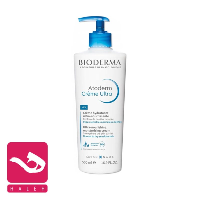 کرم-آبرسان-اتودرم-بایودرما-bioderma-atoderm-ultra-nourishing-moisturising-cream-500ml-هاله-اسپارکل-کاور