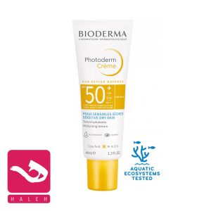 کرم-ضد-آفتاب-آبرسان-فتودرم-بایودرما-bioderma-photoderm-cream-spf50-40ml-هاله-اسپارکل-کاور