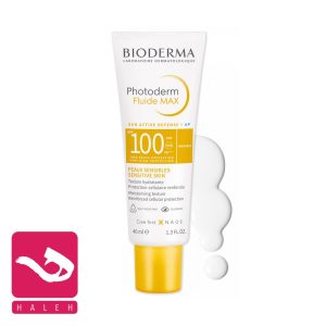 کرم-ضد-آفتاب-فتودرم-فلوئید-مکس-spf100-بایودرما-bioderma-photoderm-fluide-max-spf100-40ml-هاله-اسپارکل-کاور
