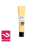 کرم-ضد-آفتاب-فلوئیدی-spf50-لیراک-lierac-sunissime-the-velvety-sun-fluid-spf50-40ml-هاله-اسپارکل-کاور
