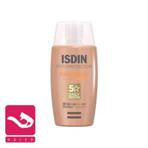 کرم-ضد-آفتاب-فیوژن-واتر-رنگی-مدیوم-ایزدین-isdin-fusion-water-color-medium-spf-50-هاله-اسپارکل-کاور