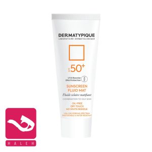 ضد-آفتاب-فلویید-مت-درماتیپیک-dermatypique-sunscreen-fluid-mat-spf50+-هاله-اسپارکل-کاور