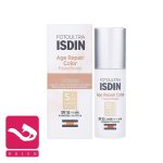 کرم-ضد-آفتاب-رنگی-ایج-ریپیر-ایزدین-isdin-age-repair-color-fusion-water-spf-50+-هاله-اسپارکل-کاور