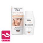 کرم-ضد-آفتاب-ضد-لک-ایزدین-isdin-spot-prevent-fusion-fluid-spf-50+-هاله-اسپارکل-کاور